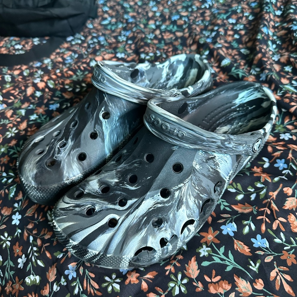Tie die crocs